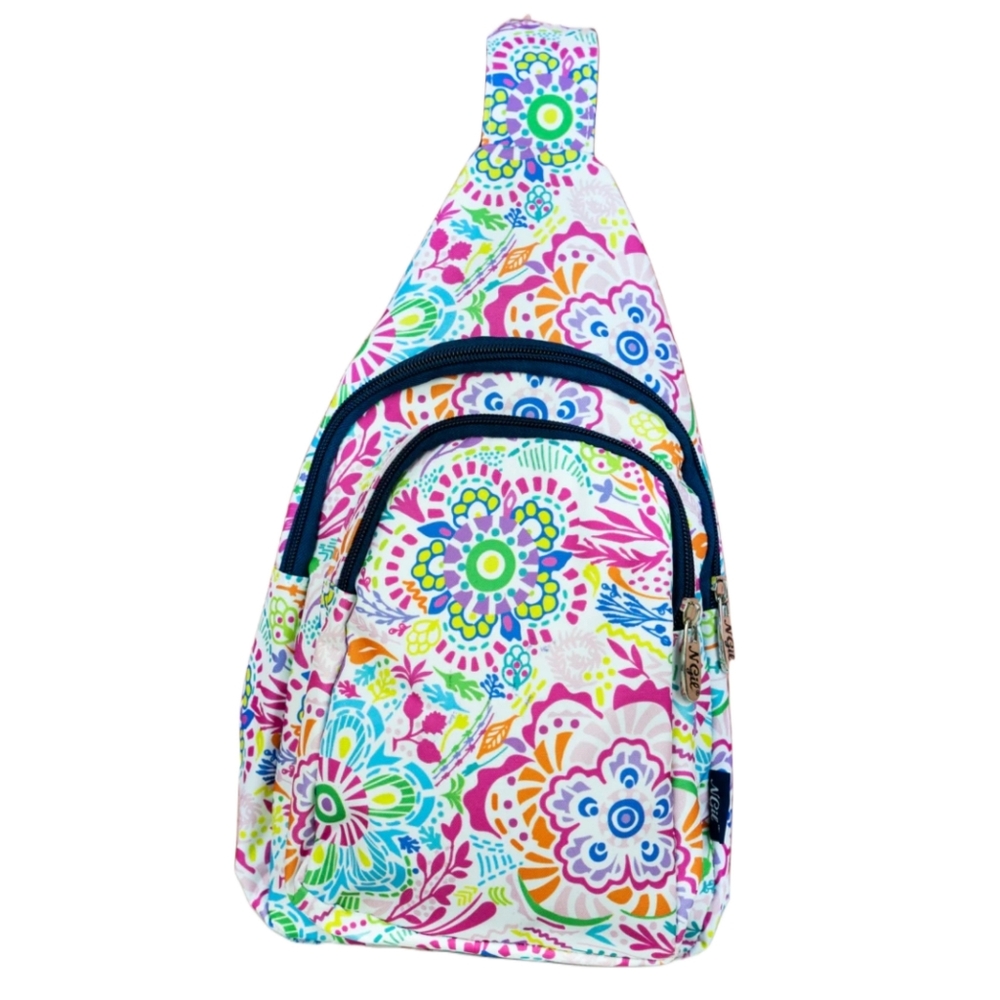 FLORAL SLING CANVAS BAG